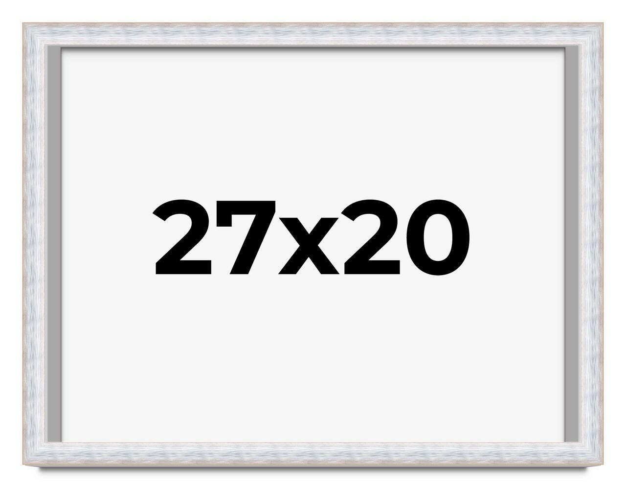 Modern Shadow Box 1.5" Depth White Picture Frame - UV Acrylic, Backing Board, Hanging Hardware